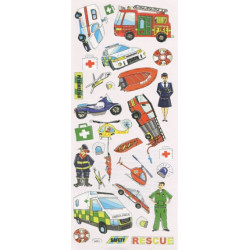Samolepky 10x23cm - záchranáři