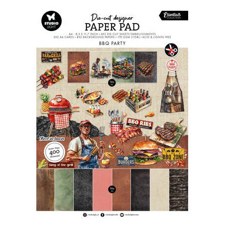 Sada papírů a výseků A4 BBQ Party Essentials no. 437 (SL)