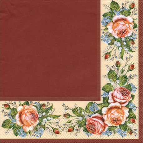 Bordura vintage růže 33x33