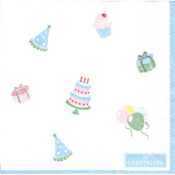 Birthday White 25x25
