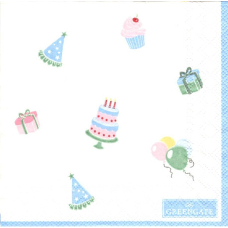 Birthday White 25x25