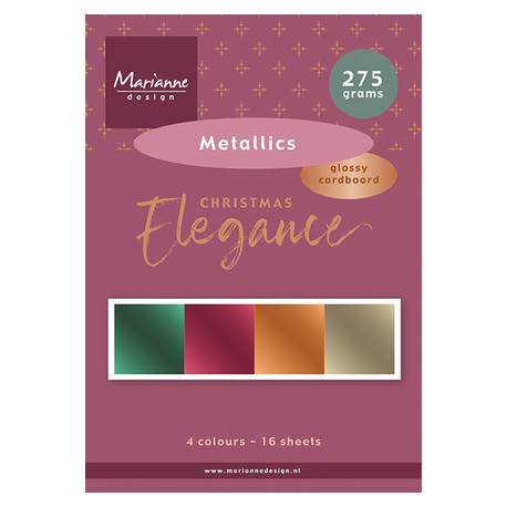 Sada lesklých papírů A5 Christmas Elegance, 275g (MD)