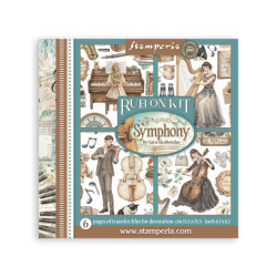 Transfer Stamperia 15,5x15,5cm - Symphony (DFLRBX16)