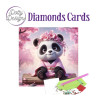 Diamantové malování na přáníčku - panda