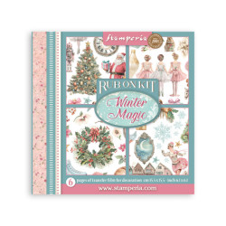 Transfer Stamperia 15,5x15,5cm - Winter Magic (DFLRBX18)