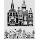 Šablona 3D 20x25 - Classic Christmas, vánoční baňky (KSTD215)