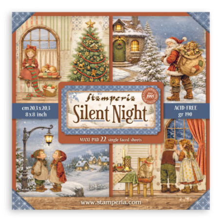 Sada papírů MAXI 20,3x20,3 190g Silent Night (SBBSXB28)