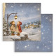 Sada papírů 20,3x20,3 190g Silent Night (SBBS148)