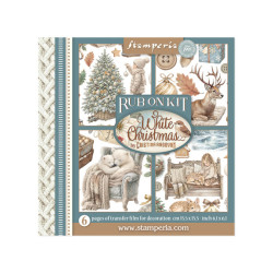 Transfer Stamperia 15,5x15,5cm - White Christmas (DFLRBX21)