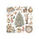 Transfer Stamperia 15,5x15,5cm - White Christmas (DFLRBX21)