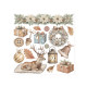 Transfer Stamperia 15,5x15,5cm - White Christmas (DFLRBX21)