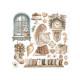Transfer Stamperia 15,5x15,5cm - White Christmas (DFLRBX21)