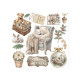 Transfer Stamperia 15,5x15,5cm - White Christmas (DFLRBX21)
