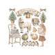 Transfer Stamperia 15,5x15,5cm - White Christmas (DFLRBX21)