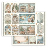 White Christmas, visačky, kartičky 30,5x30,5 scrapbook