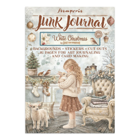 Kreativní kniha White Christmas, A4 (Stamperia)