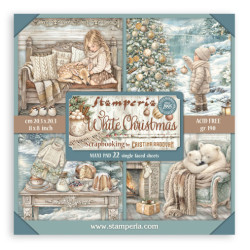 Sada papírů MAXI 20,3x20,3 190g White Christmas (SBBSXB27)