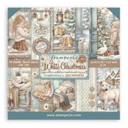Sada papírů 20,3x20,3 190g White Christmas (SBBS146)