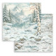 Sada papírů 30,5x30,5 190g White Christmas, na pozadí (SBBL191)