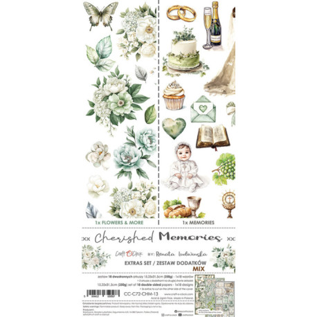 Cherished Memories Extras Set Mix - sada k vystřihování (Craft O'Clock)