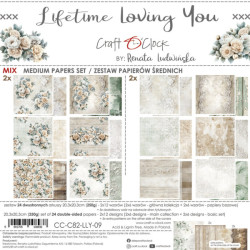 Sada papírů 20x20 Lifetime Loving You (Craft O´Clock)