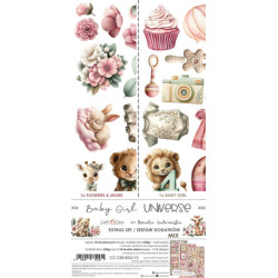 Baby Girl Universe Extras Set Mix - sada k vystřihování (Craft O'Clock)