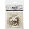 Set 6ks rýžových papírů - Psáno květinami, romantická zátiší (14,8x14,8cm)