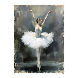 Papír rýžový A5 Balet, primaballerina