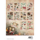 3D blok s výseky A5 - Paper Elements Cottage Christmas no. 485 (SL)