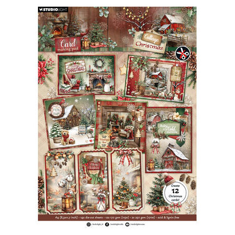 Sada papírových výseků A4 Cottage Christmas no. 41 (SL)