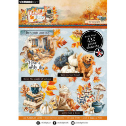 3D blok s výseky A5 - Paper Elements Autumn Story no. 499 (SL)