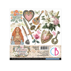 Sada papírů 15x15 Courtly Love (Ciao Bella)