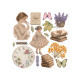 Transfer Stamperia 15,5x15,5cm - Flowers and Poems (DFLRBX24)