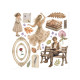 Transfer Stamperia 15,5x15,5cm - Flowers and Poems (DFLRBX24)