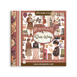 Transfer Stamperia 15,5x15,5cm - Our Way (DFLRBX23)