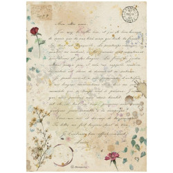 Papír rýžový A4 Flowers and Poems, ručně psaný dopis