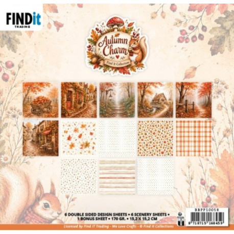 Sada papírů 15x15 Autumn Charm (FI)