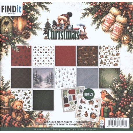 Sada papírů 20x20 Good Old Christmas (FI)