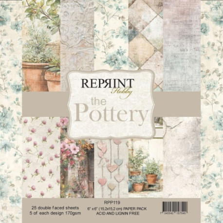 Sada papírů 15x15 170g The Pottery (REPRINT)