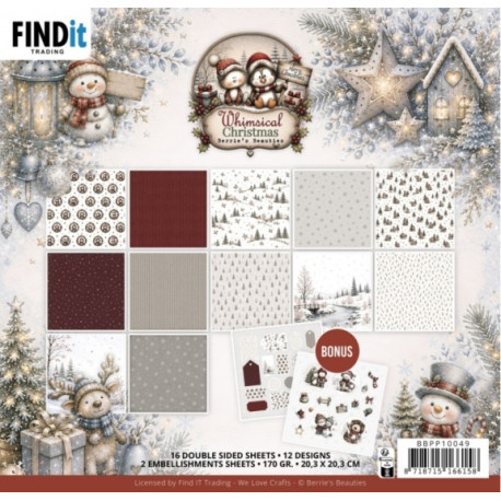 Sada papírů 20x20 Whimsical Christmas (FI)