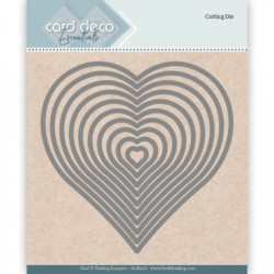 Vyřezávací šablony Srdce 10ks (card deco)