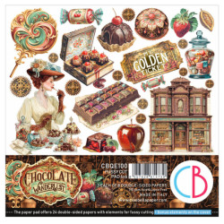 Sada papírů 15x15 The Chocolate Factory (Ciao Bella)