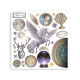 Transfer Stamperia 15,5x15,5cm - Cosmos (DFLRBX22)
