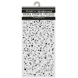 Šablona 3D 12x25 - Cosmos, inkoustové skvrny (KSTDL174)