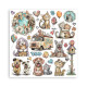 Sada papírů 30,5x30,5 190g Furry Friends 2 (SBBL194)