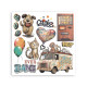 Transfer Stamperia 15,5x15,5cm - Furry Friends 2 (DFLRBX26)