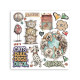 Transfer Stamperia 15,5x15,5cm - Furry Friends 2 (DFLRBX26)