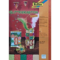 Glitter karton - sada Oriental (F)