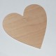 Srdce dřevěné k zavěšení - menší