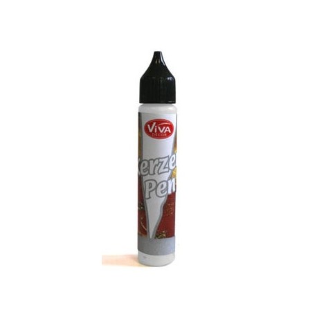 Tekutý vosk - pero 25ml Bílá